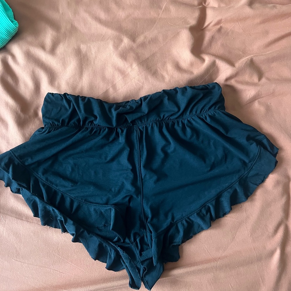 Free people Movement Black Elastic Waist Shorts